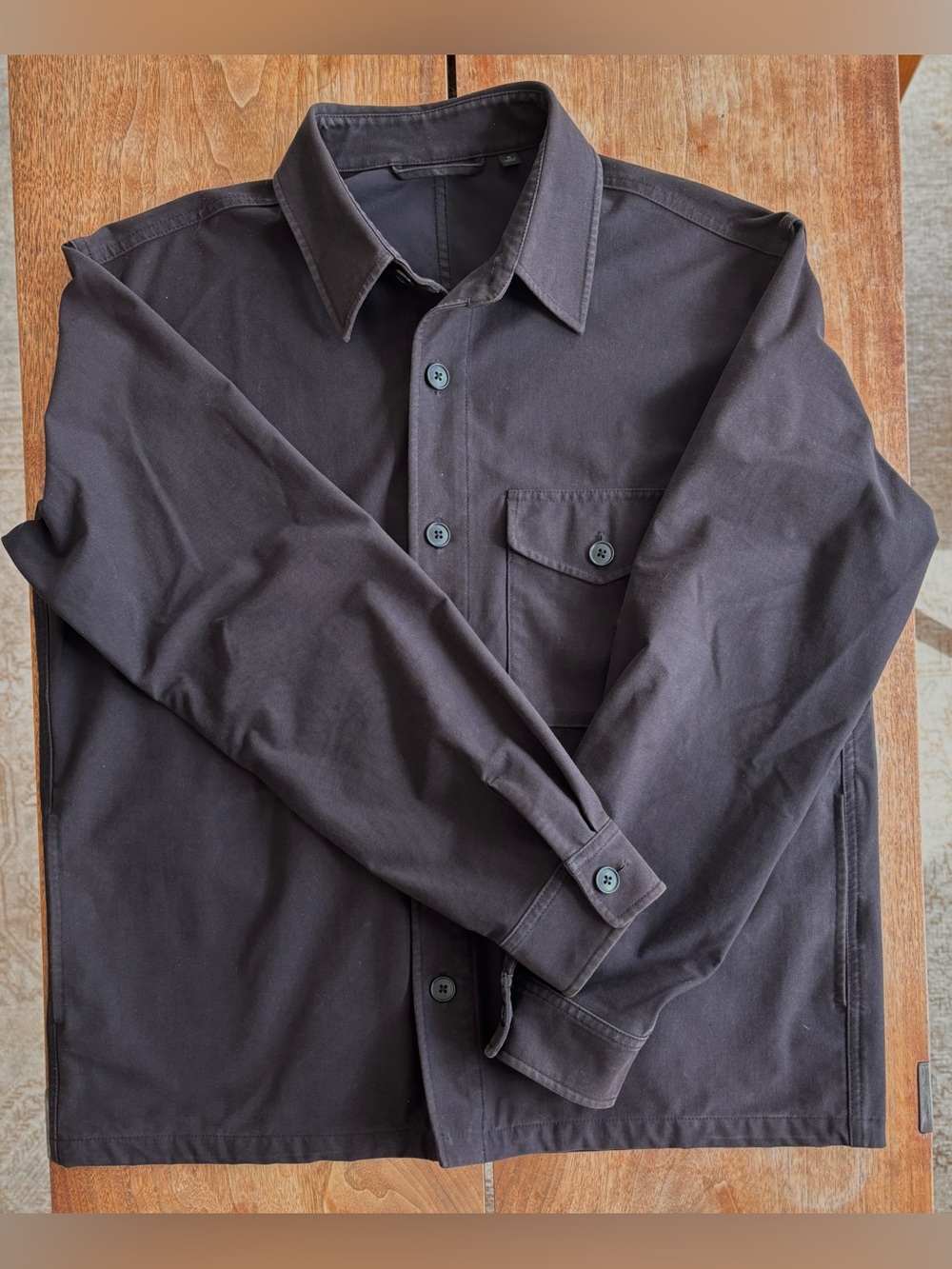 UNIQLO Over Shirt Jacket Men’s Medium Shacket UNISEX Streetwear Heritage Style